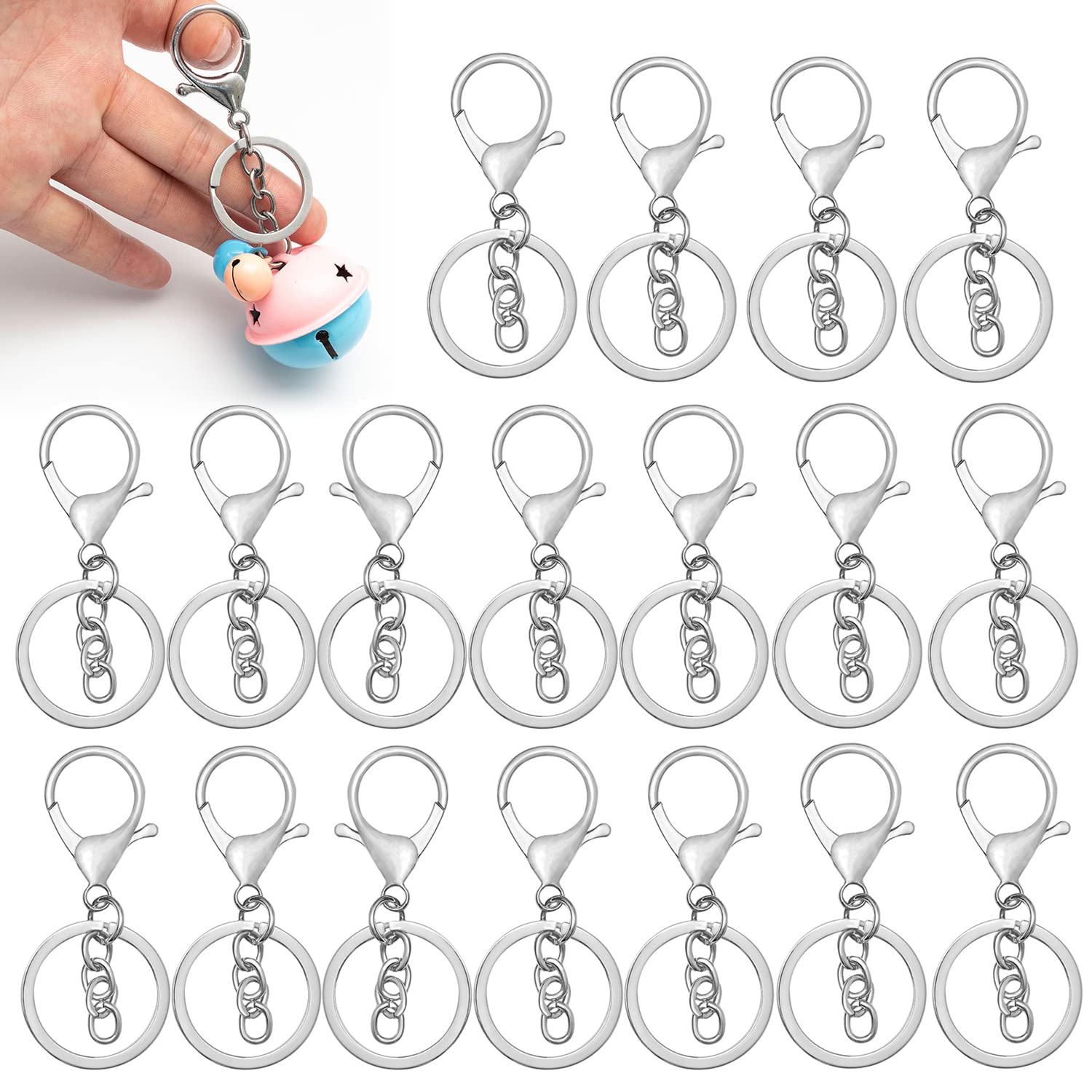 Amazon.com: 30 Pcs Lobster Claw Clasp Keychain, BetterJonny 30mm